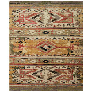 Mojave Desert Gold/Cactus Green Rug - 8x10