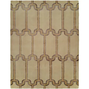 Travertine / Purple Accent