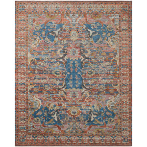 Kosta Spice/Ros&eacute;/Blue Rug - 2x3
