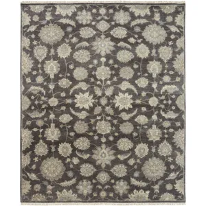 Oushak Vintage Pewter Rug - 2' x 3'