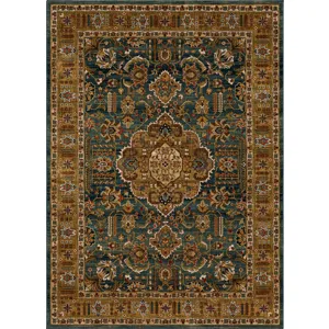 Spice Market Aksum Aquamarine Rug - 5'3" x 7'10"