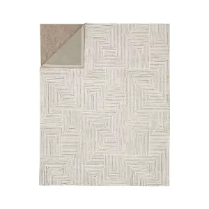 Sirocco By Drew & Jonathan Home Algiers Black/White Rug - 6' x 9' Backing