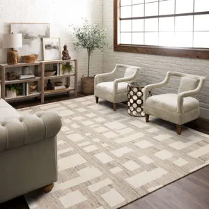 Forsyth Park Ardsley Place Ivory Natural Rug - 8' x 10' Lifestyle