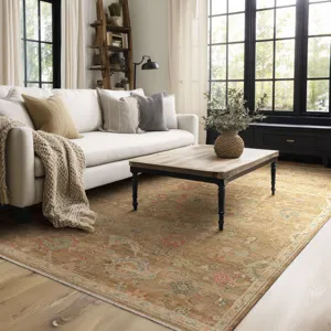 Sundar Bahu Brown Rug - 8' x 10' Lifestyle