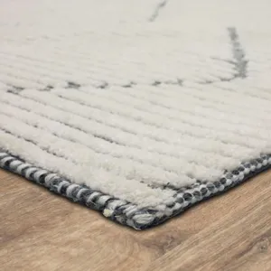 Sirocco By Drew & Jonathan Home Beni Black/White Rug - 9' x 12' Angle