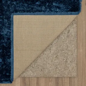 Billow Shag Blue Rug - 7'10" x 10' Backing