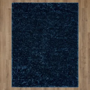 Billow Shag Blue Rug - 7'10" x 10' Floor