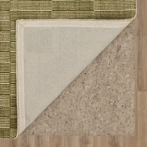 Bobby Berk Broken Stripe Moss Rug - 8' x 10' Backing