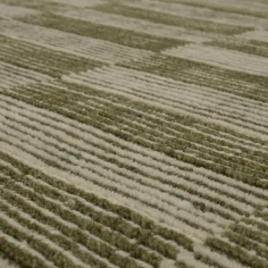 Bobby Berk Broken Stripe Moss Rug - 8' x 10' Closeup