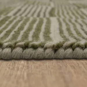 Bobby Berk Broken Stripe Moss Rug - 8' x 10' Pile