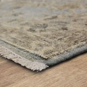 Sundar Charu Gray Rug - 9' x 12' Angle