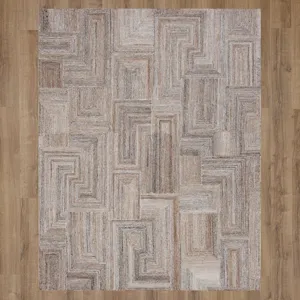 Forsyth Park Cloverdale Beige Steel Rug - 8' x 10' Floor