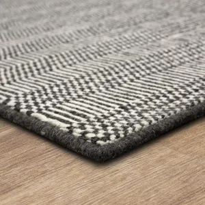 Collinsworth Charcoal Rug - 10' x 14' Angle