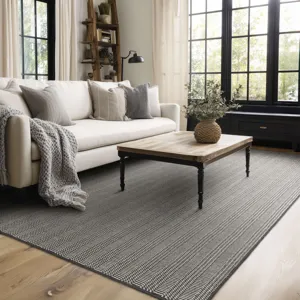Collinsworth Charcoal Rug - 8' x 10' Lifestyle