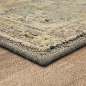 Coventry Kenilworth Grey Rug - 6' x 9' Angle