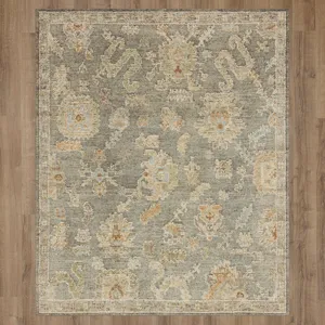 Coventry Kenilworth Grey Rug - 6' x 9' Floor