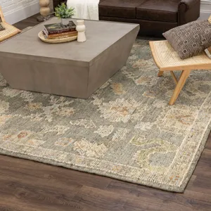 Coventry Kenilworth Grey Rug - 8' x 10' Lifestyle