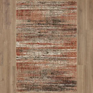 Expressions by Scott Living Craquelure Ginger Rug - 5'3" x 7'10" Floor