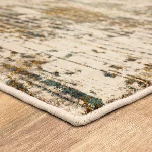 Montreal Dawson Springs Aquamarine Rug - 5'3" x 7'10" Angle