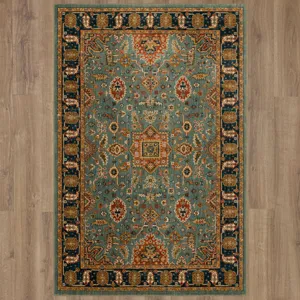 Spice Market Deir Aquamarine Rug - 12' x 15' Floor