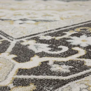 Windermere Edenhall Gray Rug - 2'6" x 10' Closeup