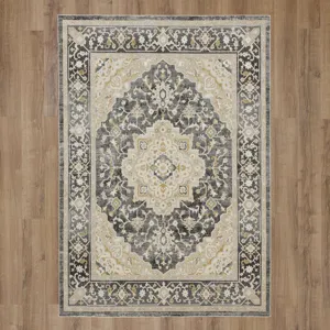 Windermere Edenhall Gray Rug - 7'10" x 10'3" Floor