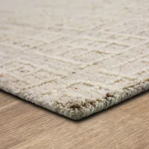 Forsyth Park Groveland Ivory Beige Rug - 8' x 10' Angle