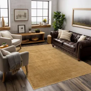 Hudson Camel Rug - 8' x 10' Lifestyle
