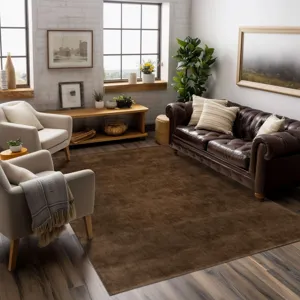 Hudson Umber Rug - 8' x 10' Lifestyle