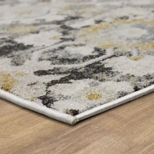 Windermere Ireby Gray Rug - 6'6" x 9'10" Angle