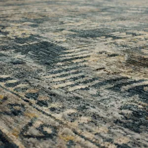 Marash Karamar Blue Rug - 7'10" x 10'3" Closeup