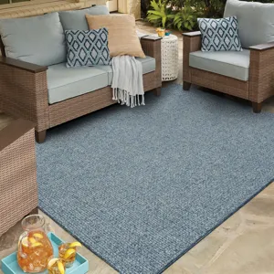 Lanai By Salt Life Blue Rug - 6'6" x 9' Lifestyle