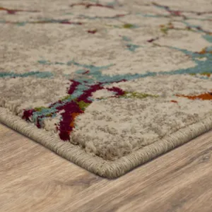 Meraki Libre Oyster Rug - 5' x 8' Angle