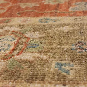 Sundar Mandir Rust Rug - 8' x 10' Closeup