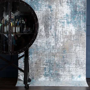 Tryst Marseille Blue Rug - 9' x 12' Lifestyle