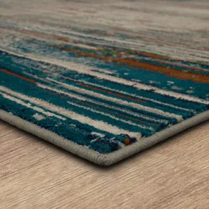 Meraki Singularity Lapis Rug - 5' x 8' Angle