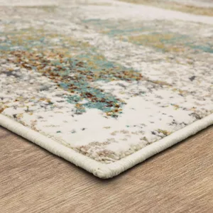 Epiphany Merce Alabaster Rug - 5'3" x 7'10" Angle
