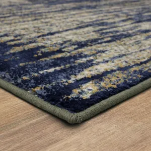 Cosmopolitan Mineral Bleu Indigo Rug - 5'3" x 7'10" Angle