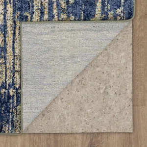 Cosmopolitan Mineral Bleu Indigo Rug - 5'3" x 7'10" Backing