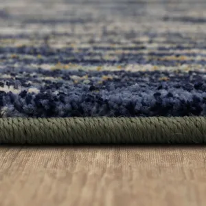 Cosmopolitan Mineral Bleu Indigo Rug - 5'3" x 7'10" Pile