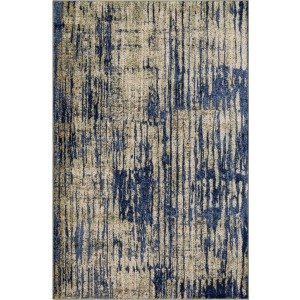 Cosmopolitan Mineral Bleu Indigo Rug - 5'3