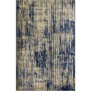 Cosmopolitan Mineral Bleu Indigo Rug - 5'3" x 7'10"