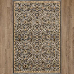 Relic Moche Denim Rug - 5'3" x 7'10" Floor