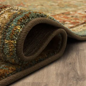 Spice Market Myanmar Aquamarine Rug - 12' x 15' Roll