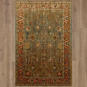 Spice Market Myanmar Aquamarine Rug - 12' x 15' Floor