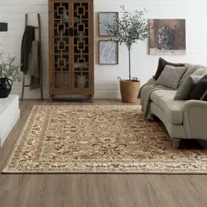 Euphoria Newbridge Willow Grey Rug - 8' x 11' Lifestyle
