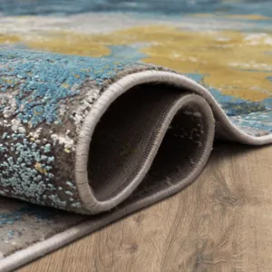 Tryst Nuvole Grey Blue Rug - 8' x 11' Roll