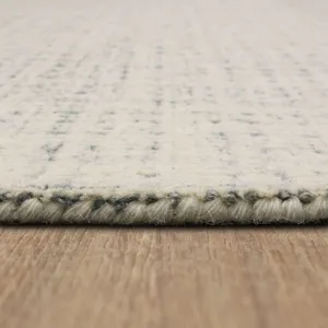 Forsyth Park Oglethorpe Ivory Aqua Rug - 9' x 12' Pile