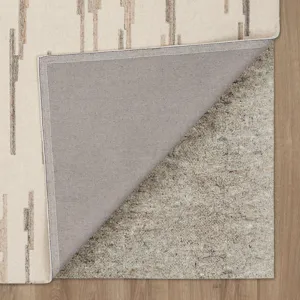 Forsyth Park Oyster Creek Ivory Beige Rug - 8' x 10' Backing