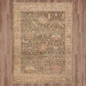 Sundar Prasann Charcoal Rug - 8' x 10' Floor